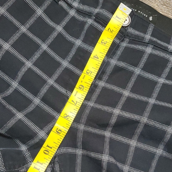 Ryan Wylde Black and Gray Check Tailored Stretch Trousers - Picture 5 of 10